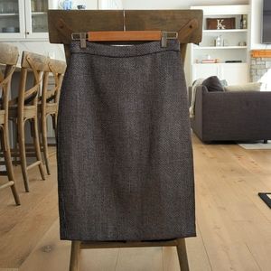 Banana Republic Metallic Tweed Midi Skirt